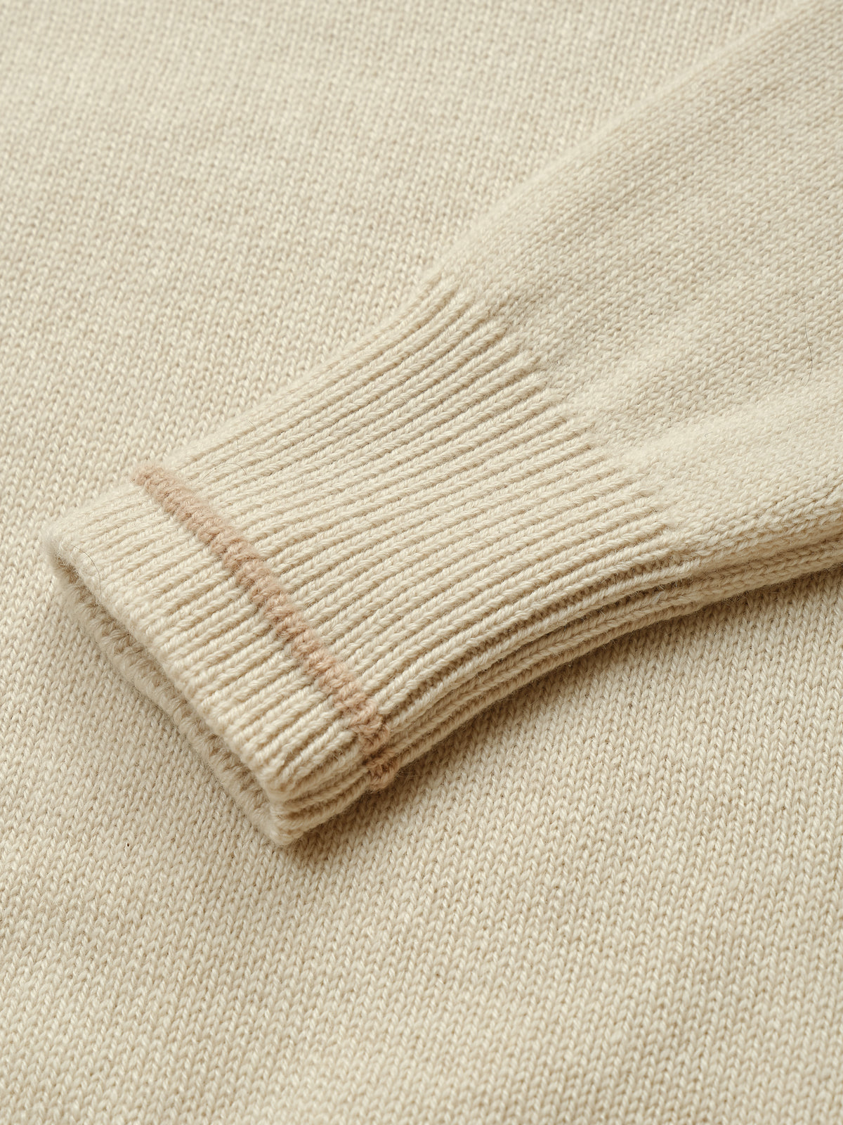 Close-up of the knit on the Aria Jumper in Oat