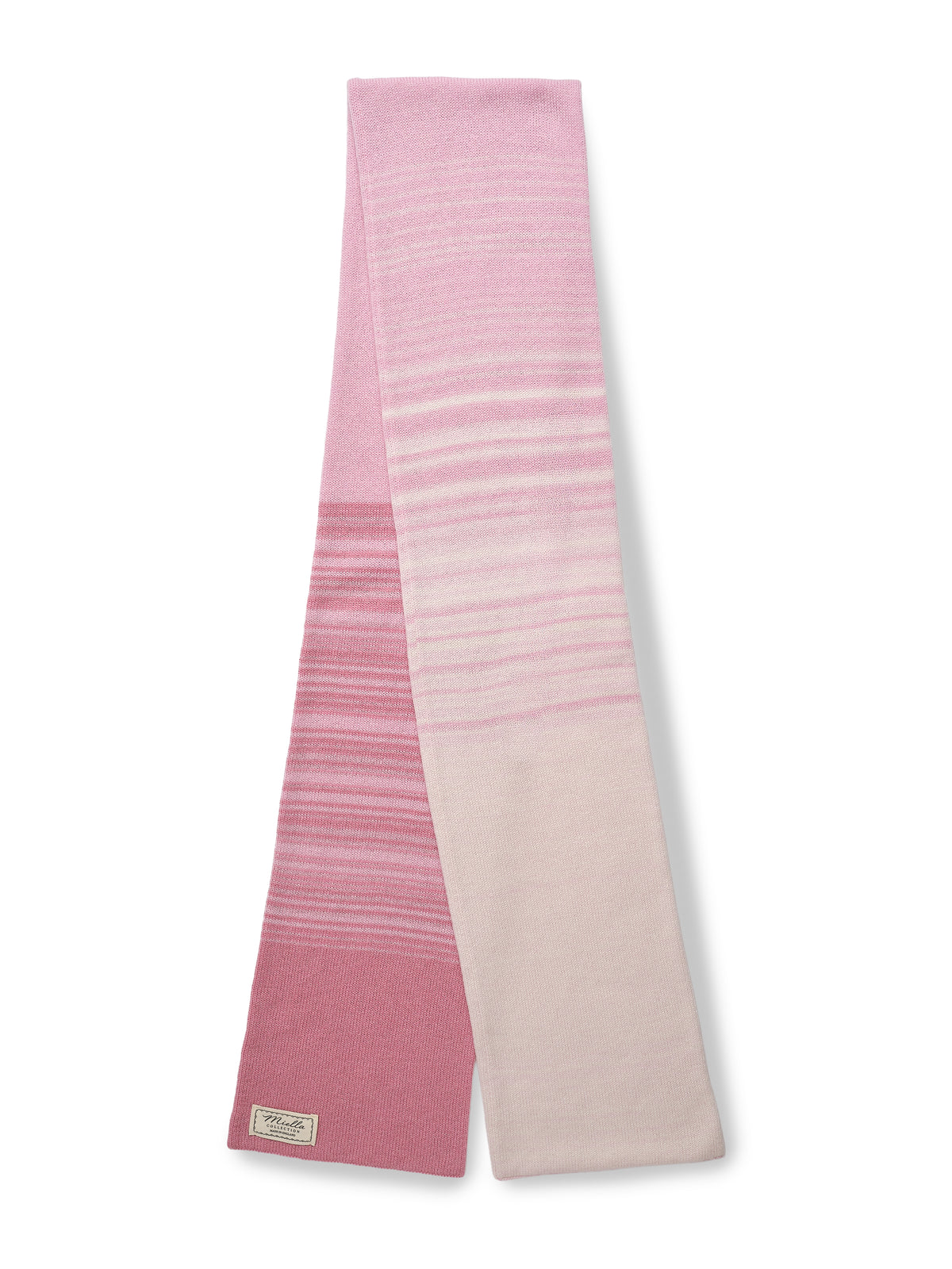 Gradient Scarf in Blossom, a pink graduated cashmere scarf
