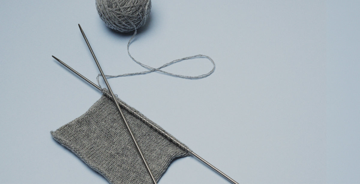 Close-up of a knitting