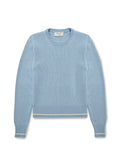 Aria Jumper in Sky Blue cashmere, front view