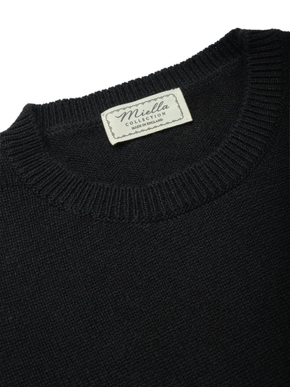 Miella Collection label inside the Betsy Jumper in Black