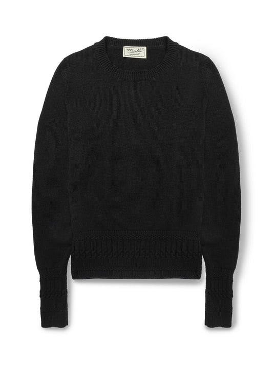 Betsy Jumper in Black cashmere, front view