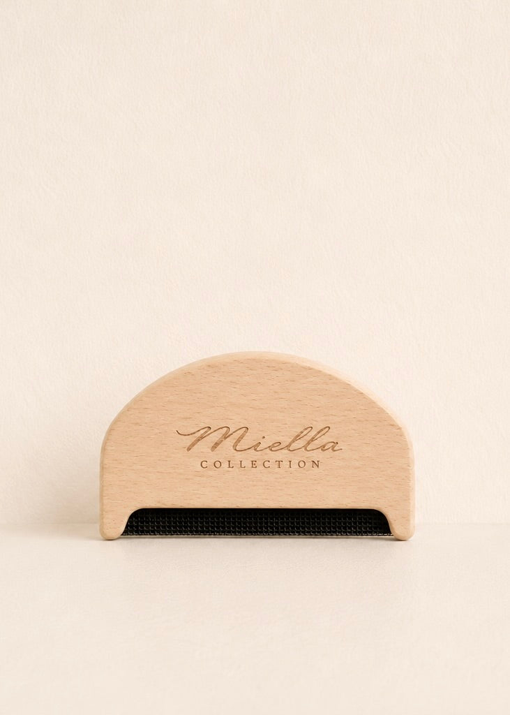 Miella Collection cashmere comb for removing pills from knitwear