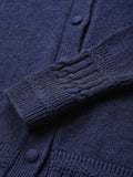 Close-up of the knit on the Emma Cardigan in Navy