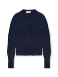 Emma Cardigan in Navy cashmere, front view