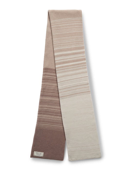 Gradient Scarf in Sandstorm, a graduated cashmere scarf