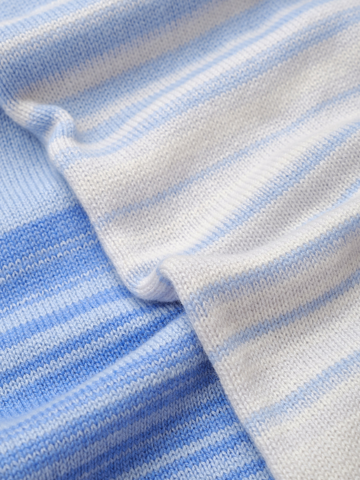 Gradient Scarf in Skyline, folded to show the colour gradation