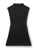 Lenna Dress in Black cashmere, front view