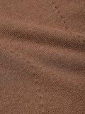 Close-up of the knit on the Lenna Dress in Chocolate