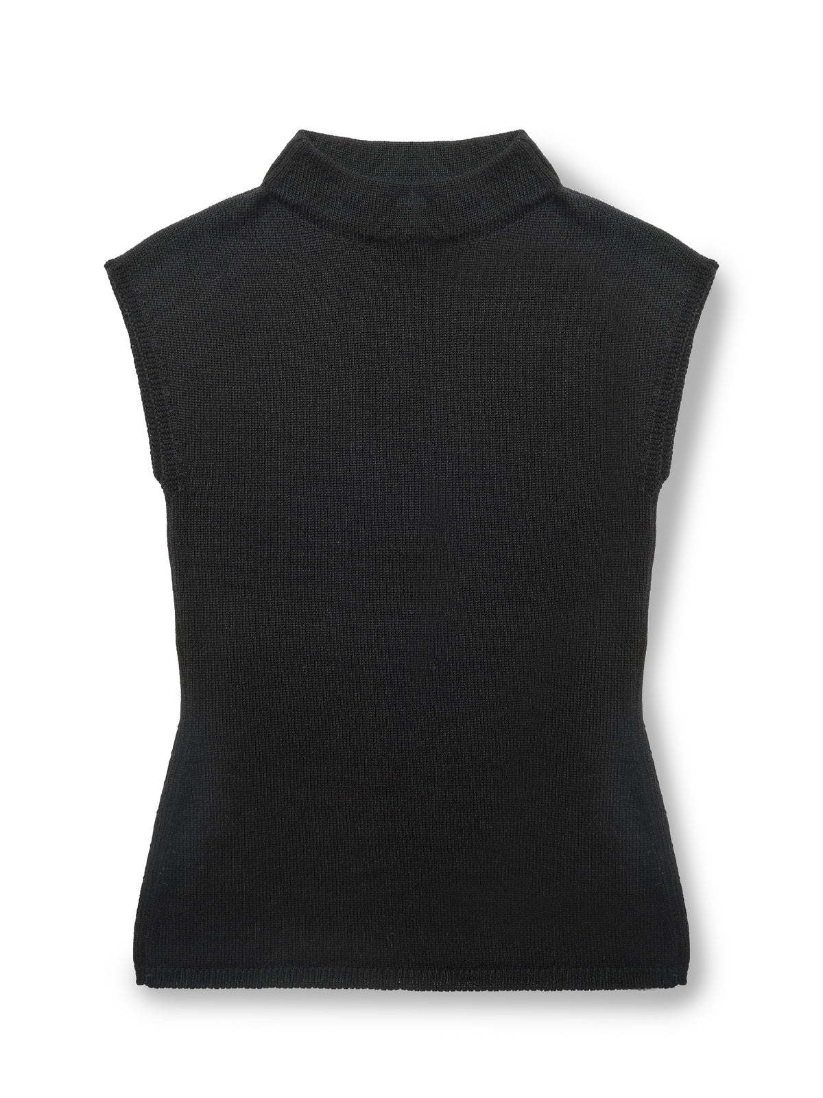 Thalia Top in Black cashmere, front view