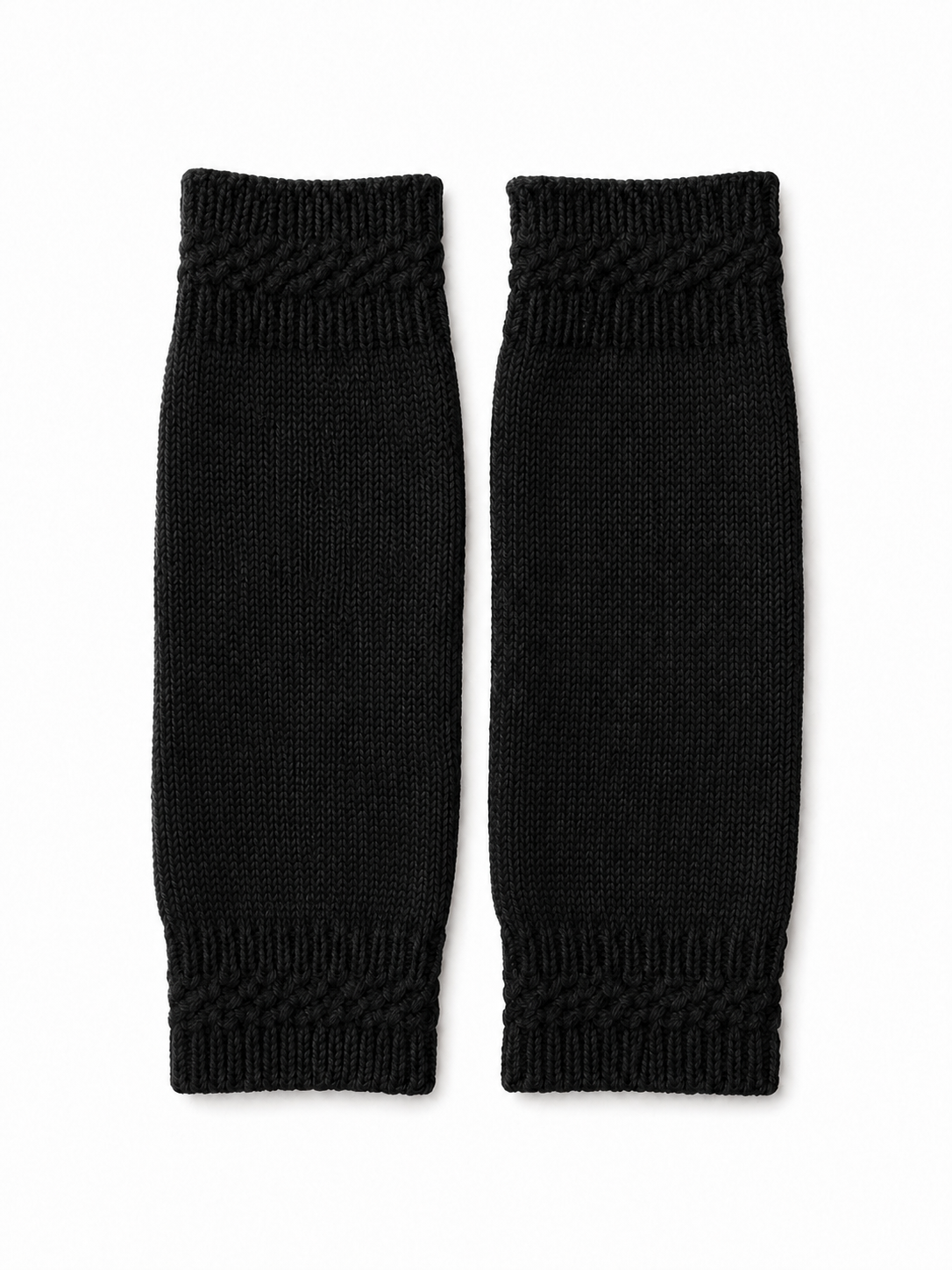 Cashmere wrist warmers in Black
